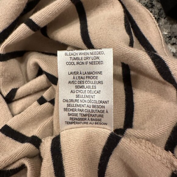 Cynthia Rowley Tank Top Beige Womens Size M Striped - Picture 6 of 6